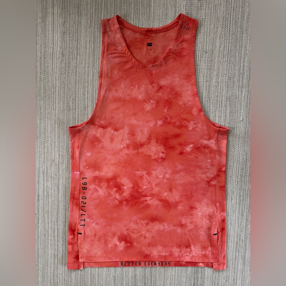 Lululemon Always Agile Tank top coral diamond‎ dye men’s S